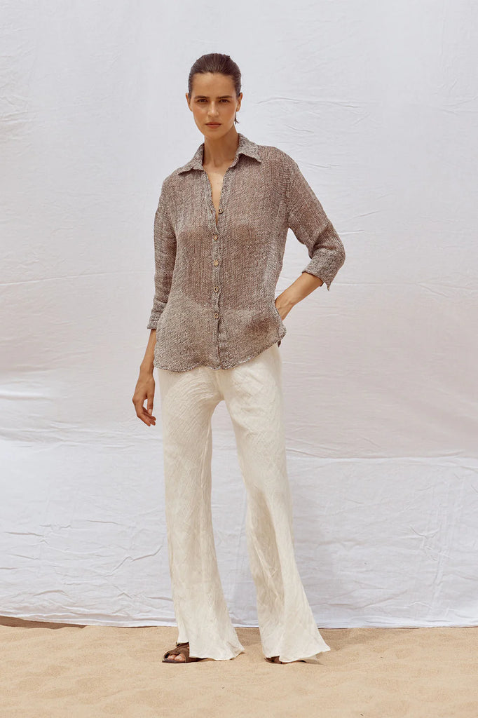 Arch Shirt Rete Chocolate