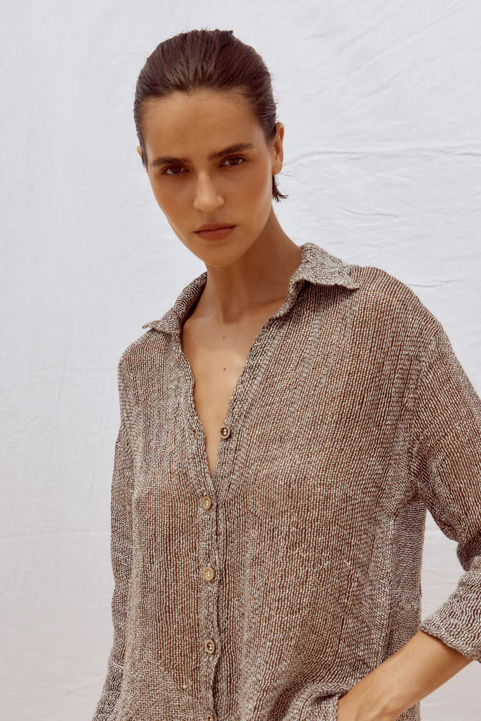 Arch Shirt Rete Chocolate