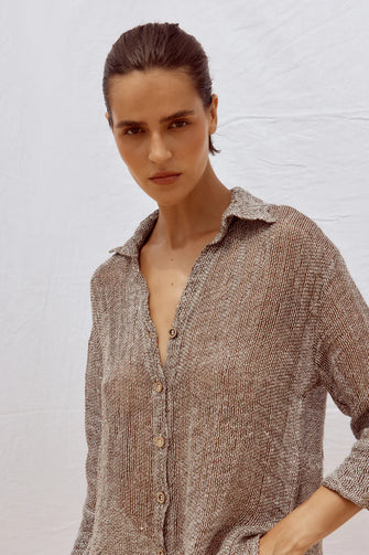 Arch Shirt Rete Chocolate