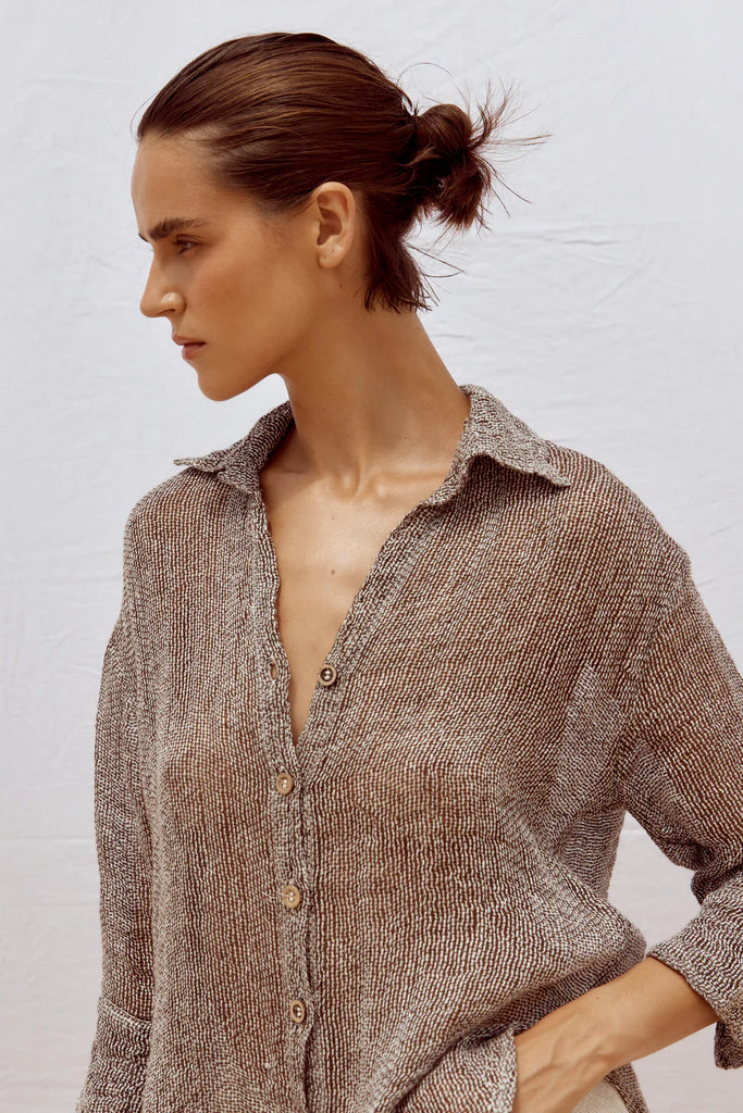 Arch Shirt Rete Chocolate