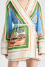 Ripple Effect Relaxed Mini Robe Dress