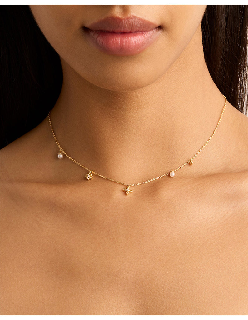 Live in Peace Choker Silver