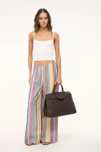 Bonfire Linen Pant Market Stripe