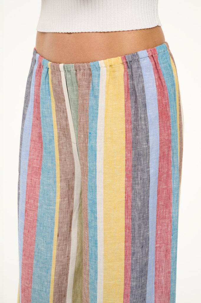Bonfire Linen Pant Market Stripe