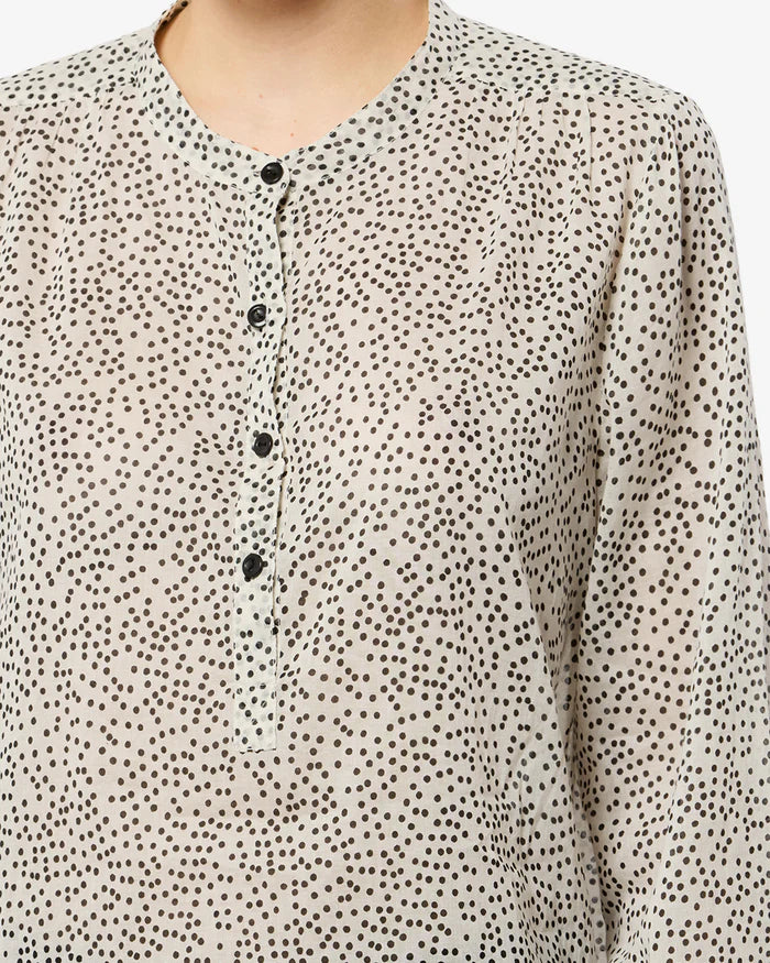 Maria Blouse Ecru Black