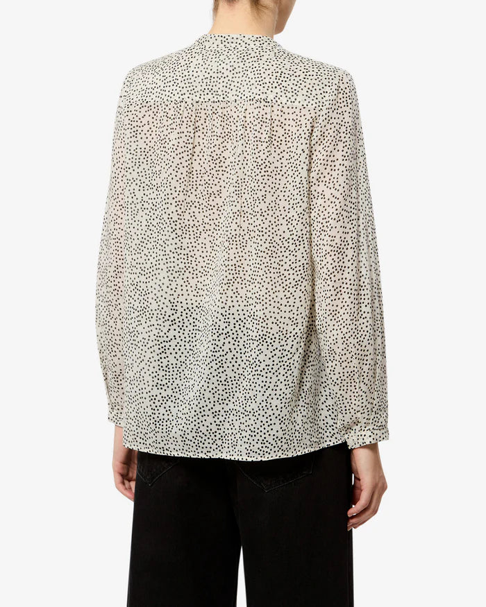 Maria Blouse Ecru Black