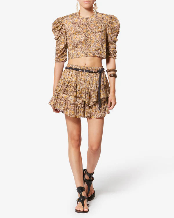 Jocadia Shorts Khaki Floral