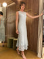 Idra Lace Applique Dress Adriatic