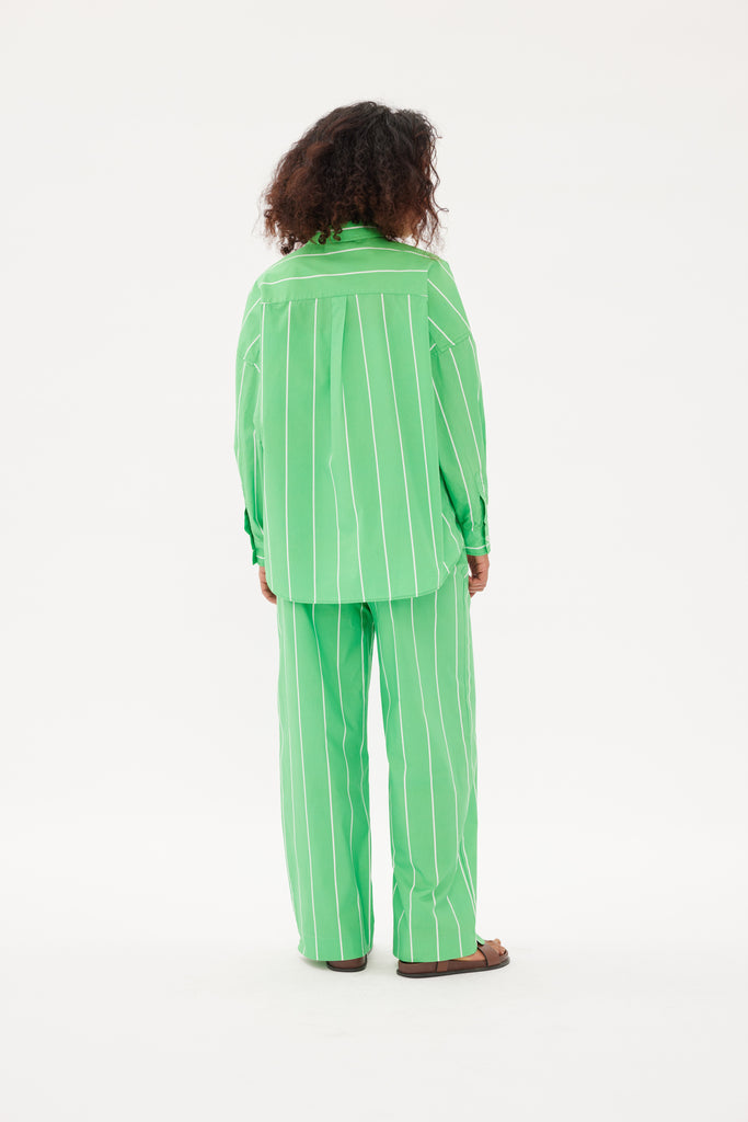 Chiara Shirt Verde Stripe