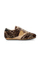 Planche Low Sneaker Animalier Beige Noir