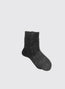 Metallic Ribbed Socks Black
