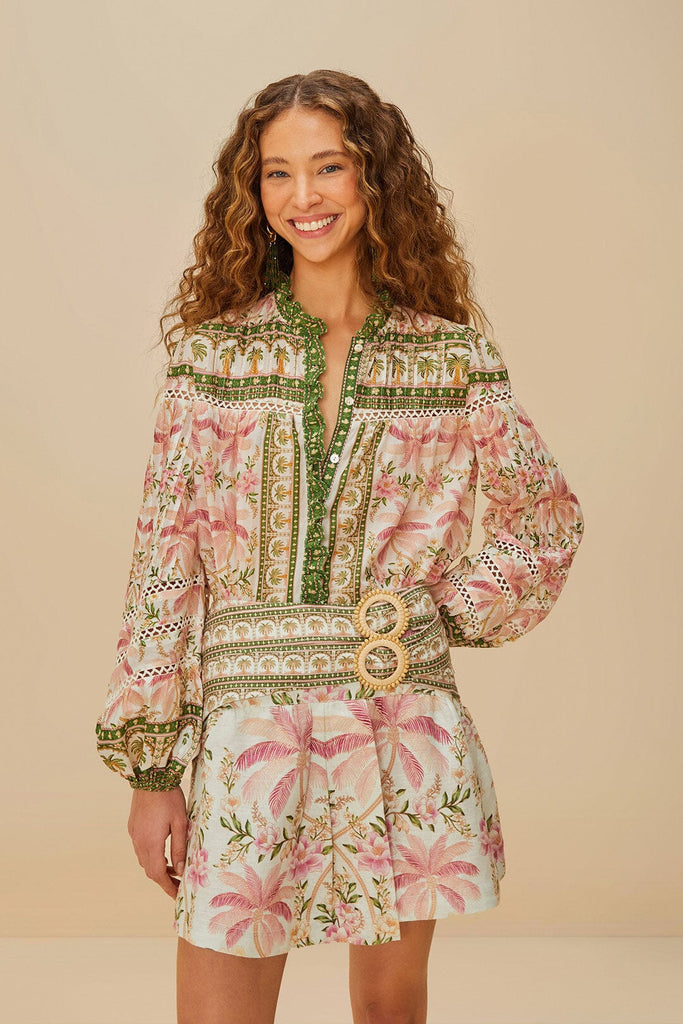 Palm Dream Mini Skirt