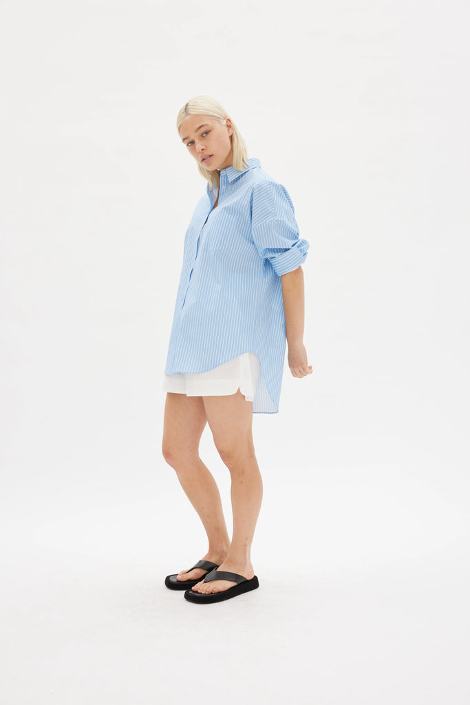 Chiara Oversized Shirt Lagoon