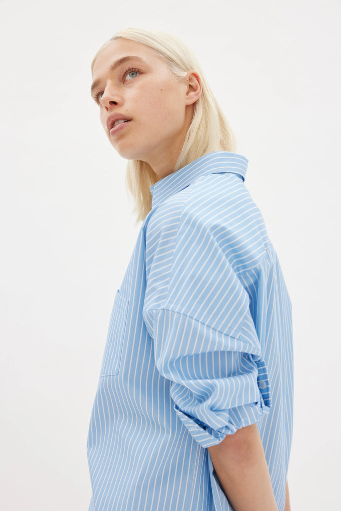 Chiara Oversized Shirt Lagoon