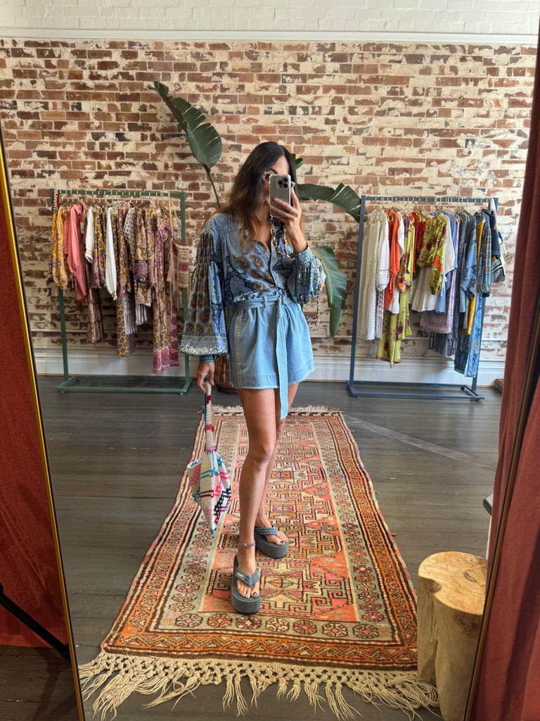 Onda Silk Smock Shirt