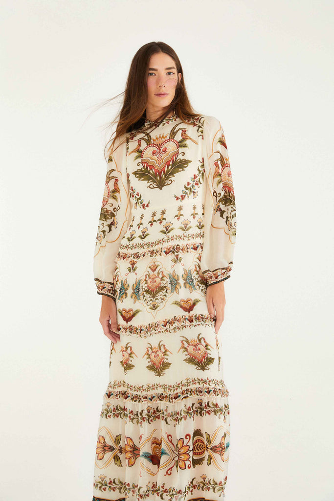 Majestic Hearts Maxi Dress