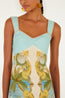 Royal Sea Sleeveless Maxi Dress