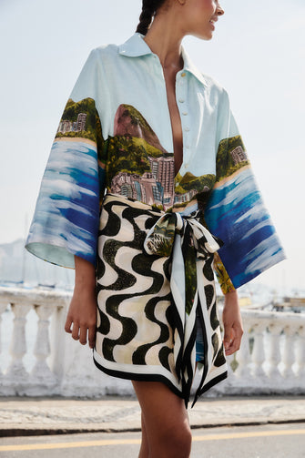 Copacabana Beach Kimono Dress