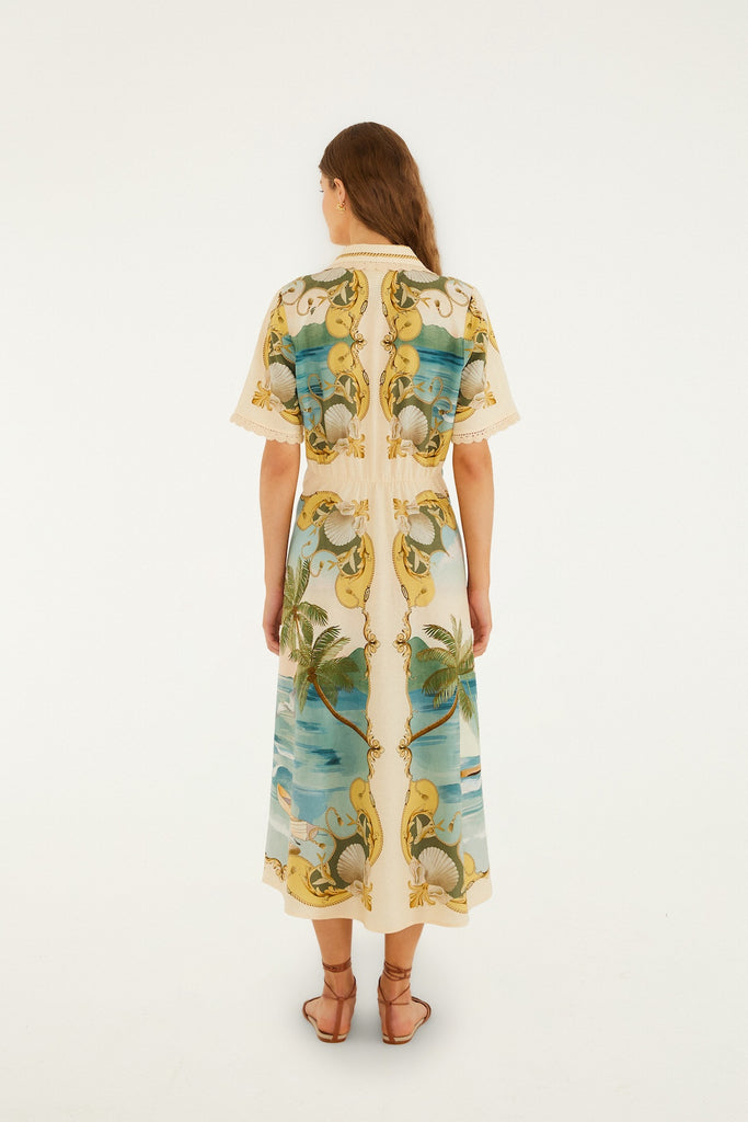 Royal Sea Midi Dress
