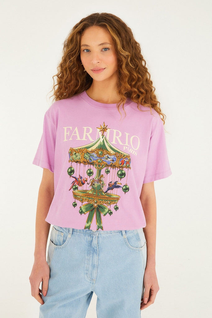 Paris Carousel Oversized Tee