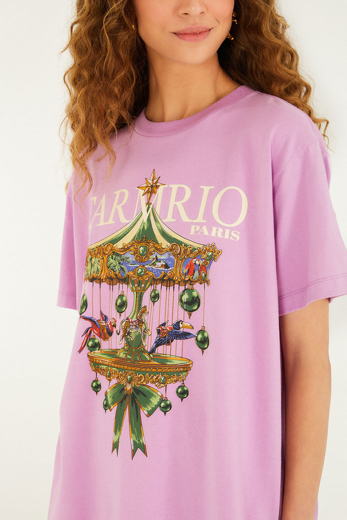Paris Carousel Oversized Tee