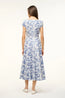 Short Sleeve Wells Dress Blue Toile