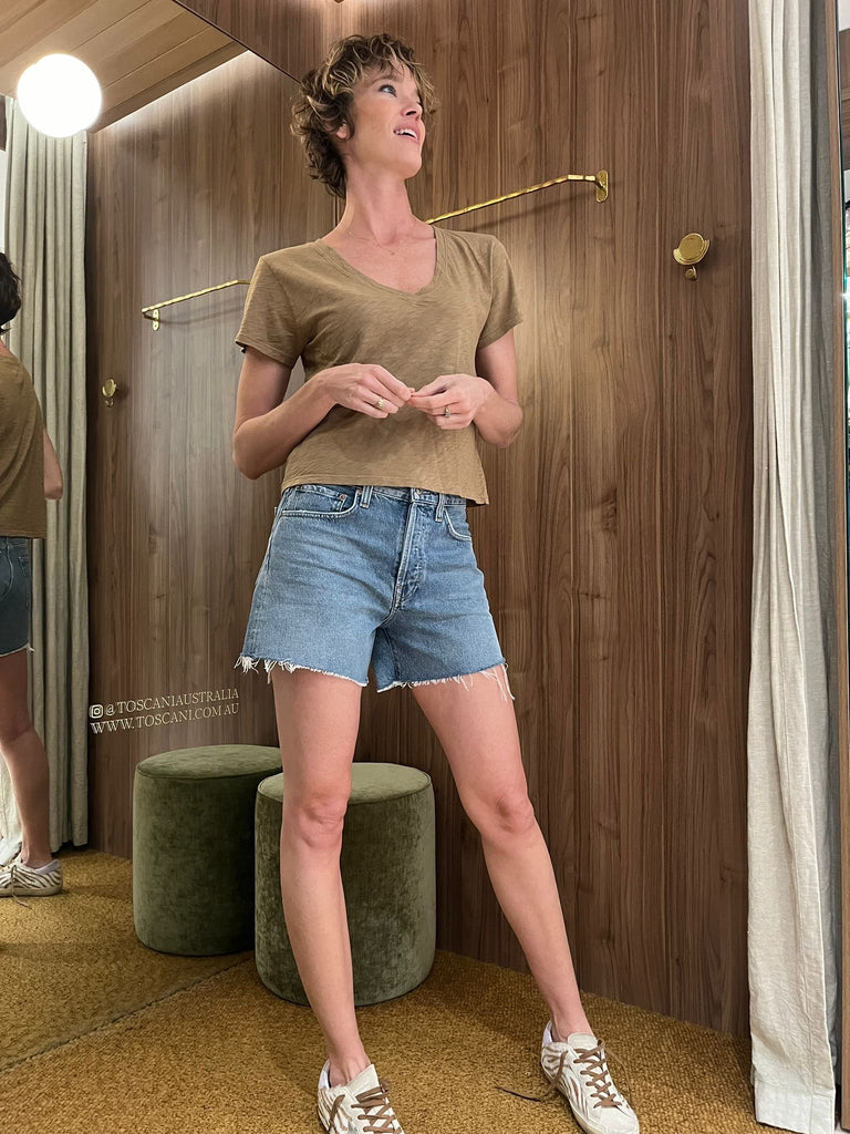 Elisha Originals V Neck Tee Wood