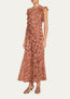 Ameline Silk Dress Rosette