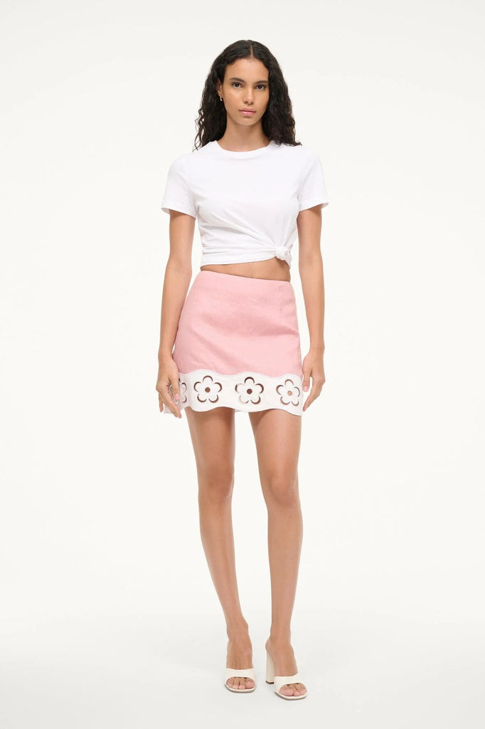 Margaux Linen Skirt Blush
