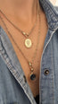 Love Pendant Oval Medallion with diamond