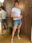 Tia Short Sleeve Jersey Tee Ice Blue