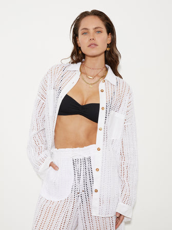 Mati Long Sleeve Shirt White