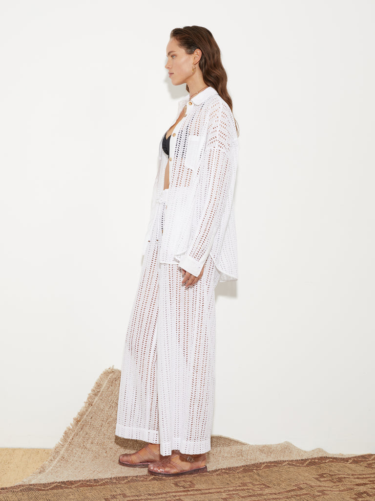 Mati Long Sleeve Shirt White