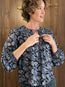 Florelle Long Sleeve Cotton Blouse Zinnia