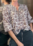 Florelle Long Sleeve Cotton Blouse Meadow