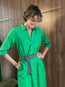 Boden Dress Green Leaf