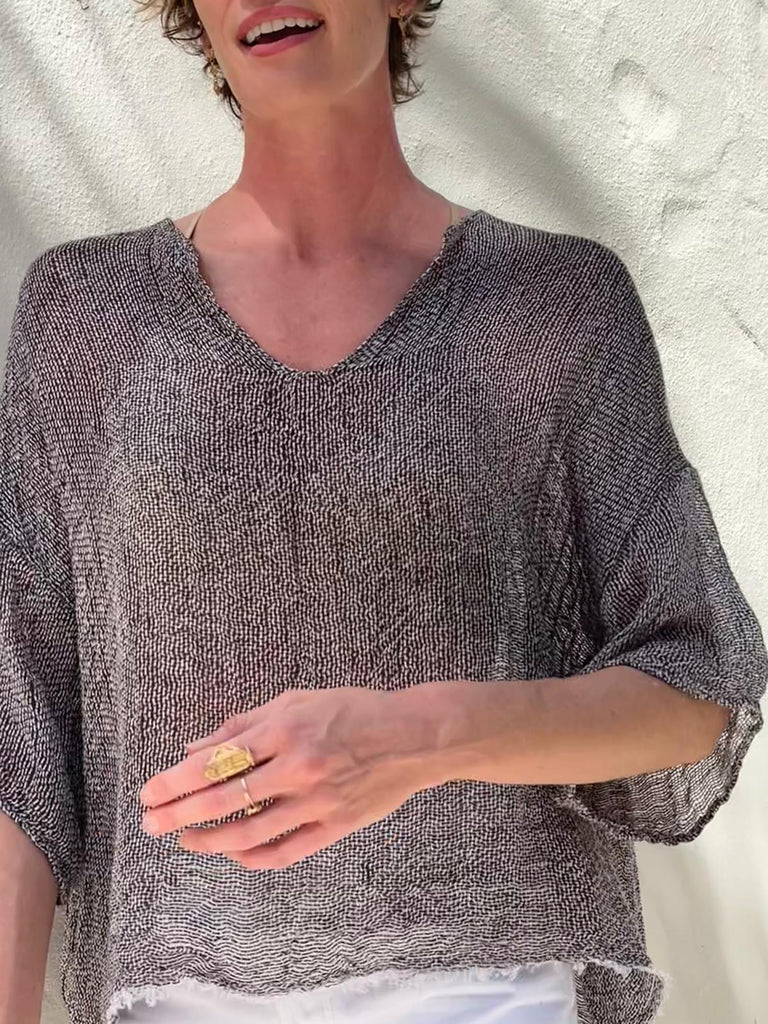 Miramare Top Rete Chocolate