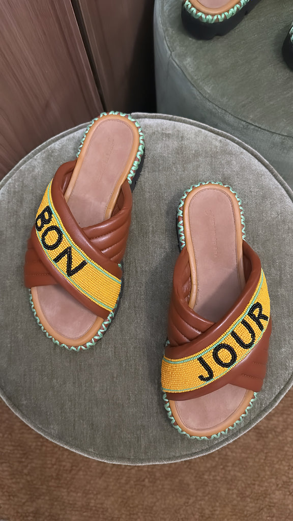 Bon Jour Slide Tan PRE-ORDER