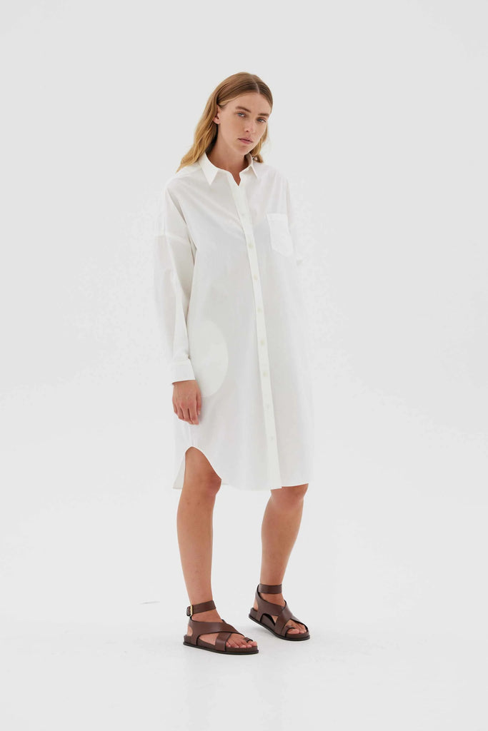 Chiara Midi Dress White