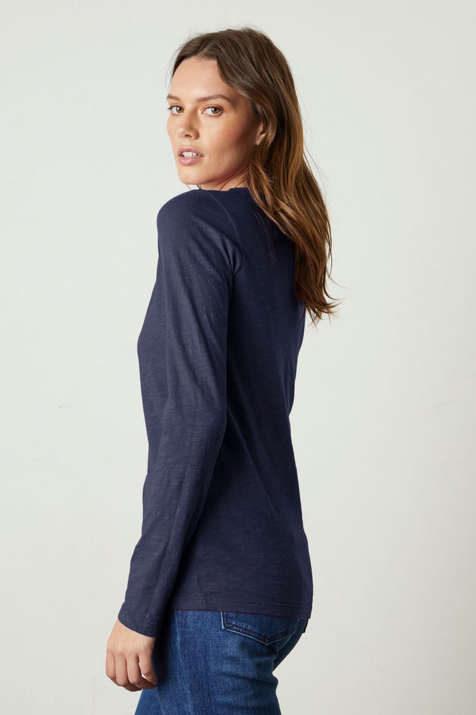 Velvet Original Lizzie Tee Navy