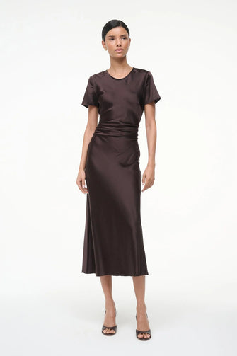 Marcel Silk Dress Earth