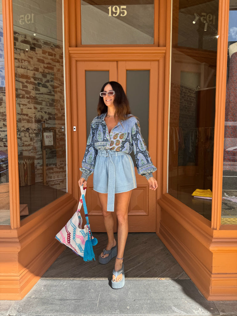 Onda Silk Smock Shirt