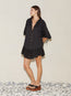 La Ponche Frill Dress Black