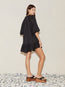 La Ponche Frill Dress Black