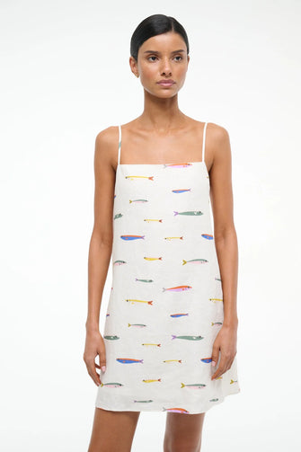 Laura Linen Mini Dress Sardines