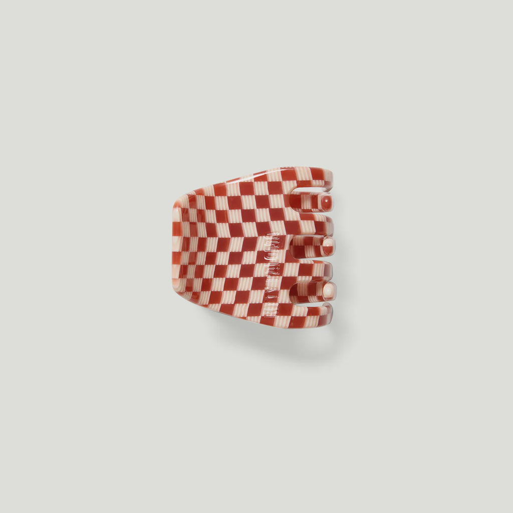 Petite Claw Clip Cherry Checkers