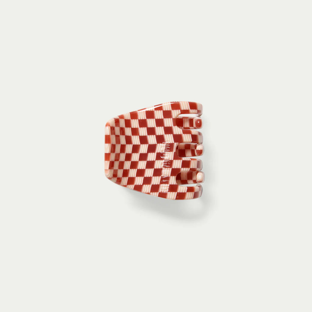 Petite Claw Clip Cherry Checkers