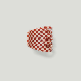 Petite Claw Clip Cherry Checkers