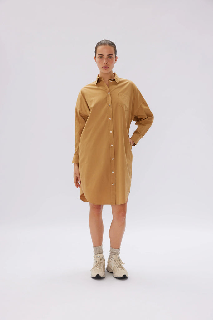 Classic Chiara Shirt Dress Toffee