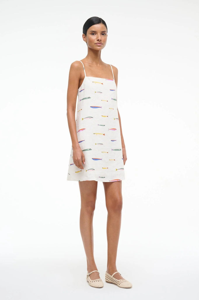 Laura Linen Mini Dress Sardines